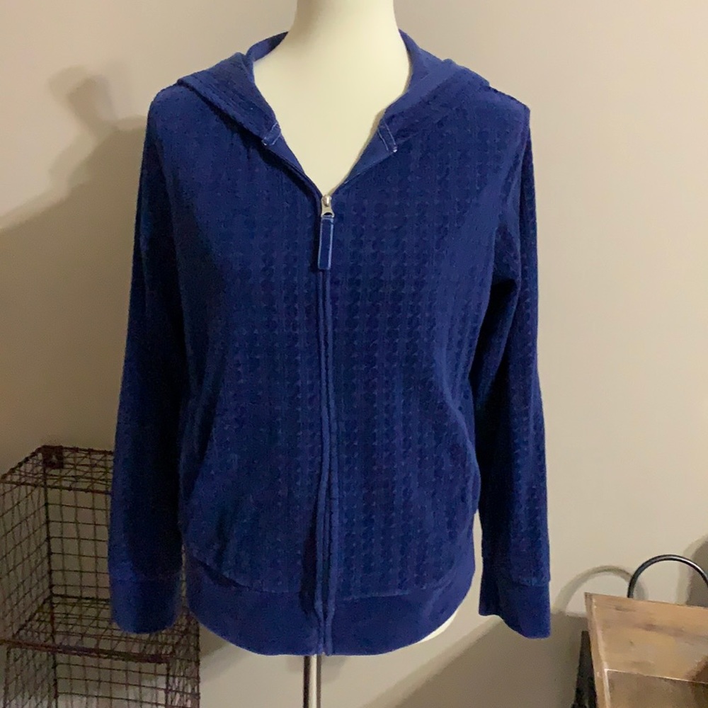 Sweatshirt Jacket Full Zipper Sz Large‎ 12 / 14